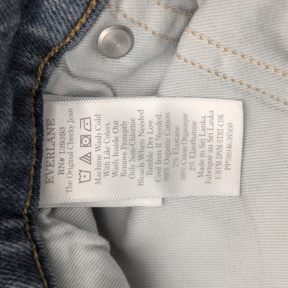 Everlane The Original Cheeky Jeans Organic Cotton Straight Leg - Picture 5 of 6